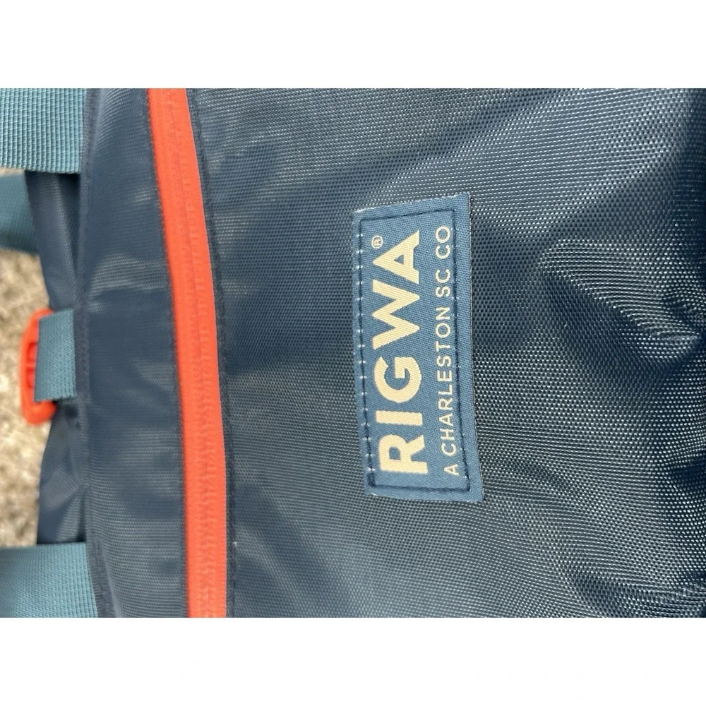 NEW Rigwa Life 8L Insulated Lunch Tote Bag Day Cooler Roll-Top Navy Blue NWT